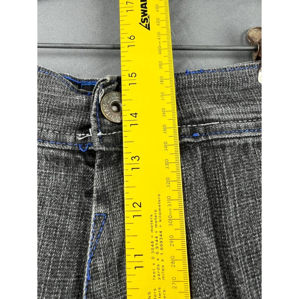 Evolution In Design Denim Shorts Mens 48 Black Blue Fade Baggy Y2K Hip Hop Jean